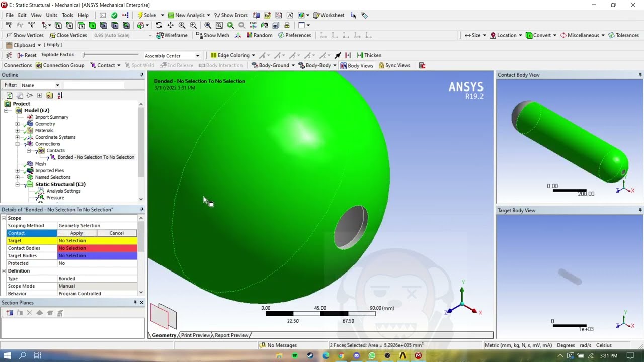 ANSYS ACP Tutorial - Analysis Composite Pressure Vessel with Liner