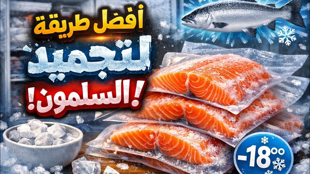 وداعاً لتغير طعم السلمون في الفريزر! 🐟🐋🧊 No More Fishy Taste: Freeze Salmon Properly
