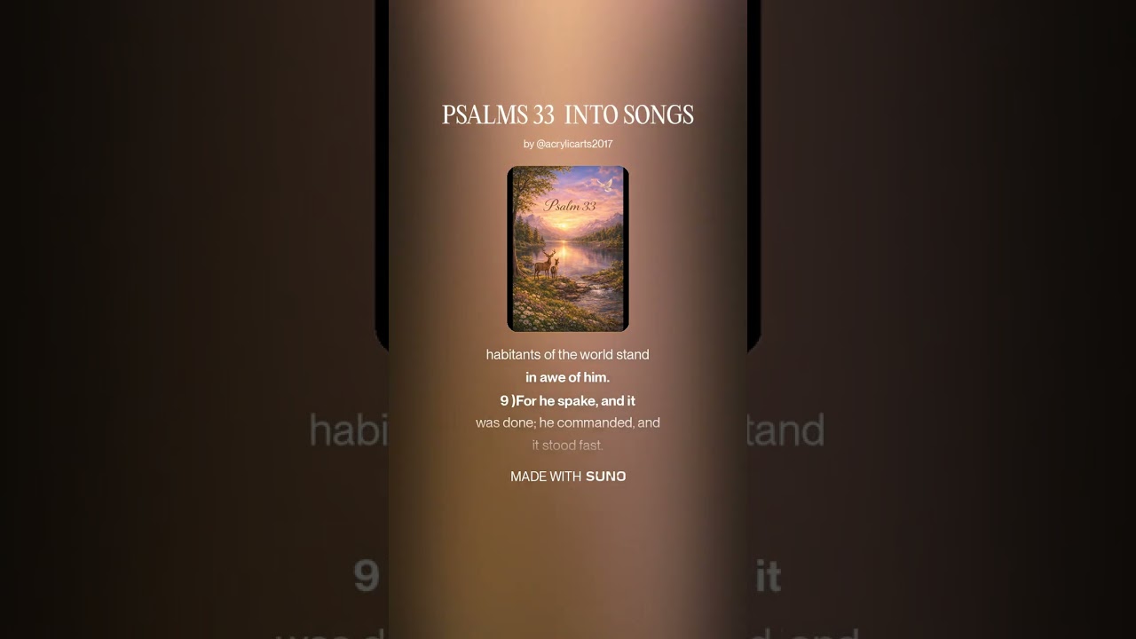 PSALMS 33 KJV INTO SONGS 