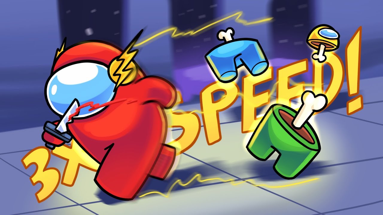 Playing AMONG US as THE FLASH! (3x Speed)