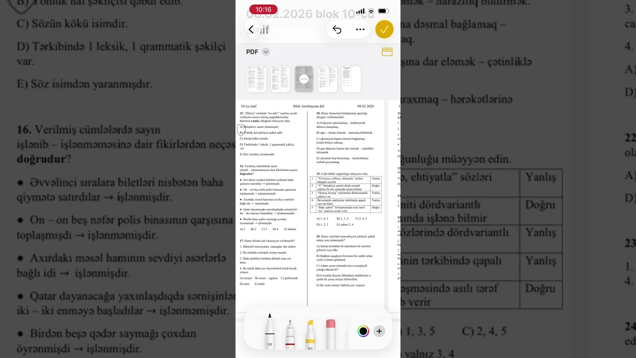 08.02.2026 Blok 10-cu sinif Azərbaycan dili