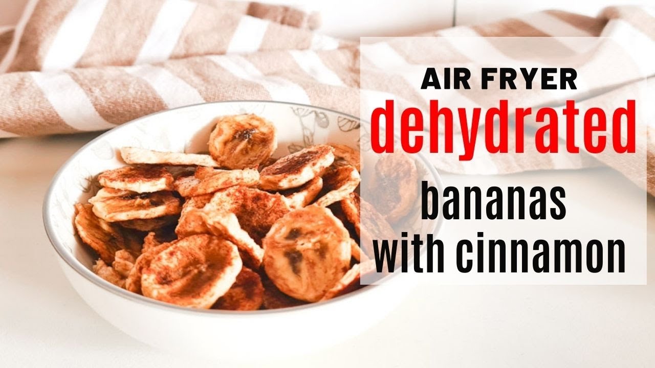 Air Fryer Dehydrated Bananas| made using the Ninja Foodi