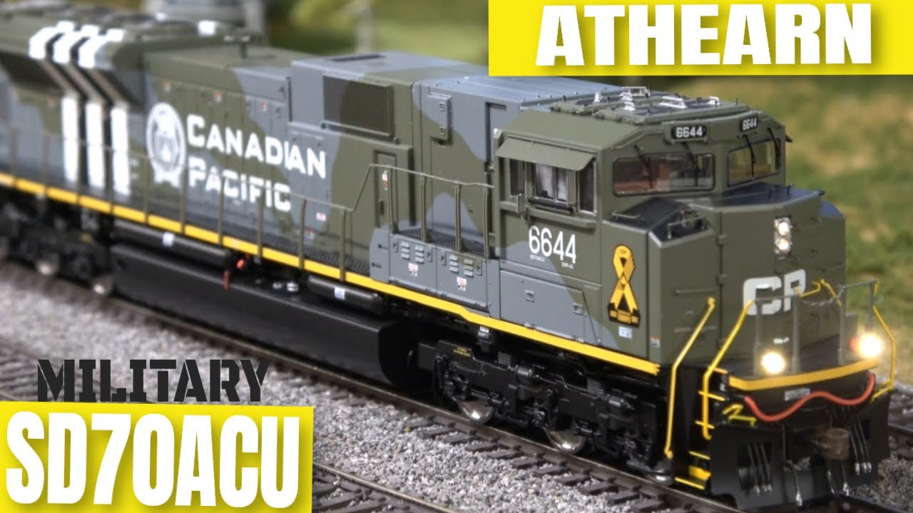 Компания Athearn выпустила пятый набор локомотивов CP Military Tribute SD70ACu + 5 комплектов лок...