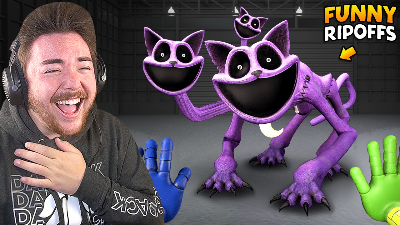 PLAYING FAKE CATNAP GAMES... (so funny)