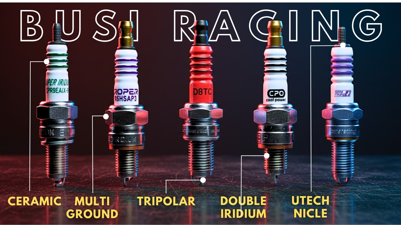 AUTO NGACIR⚡6 Busi Racing Terbaik Dengan Pengapian Paling Besar Untuk Semua Motor🔥