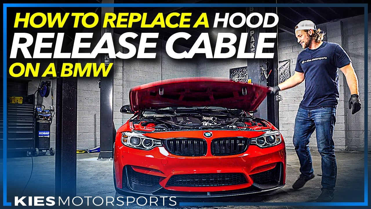 How to replace a HOOD RELEASE CABLE on a BMW M3 (F22, F23, F30, F31, F32, F33, F36, F80, F82, F87)