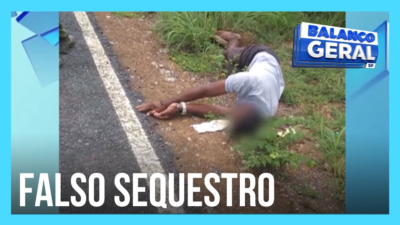 Homem amarrado às margens de rodovia simulou sequestro para evitar acusações