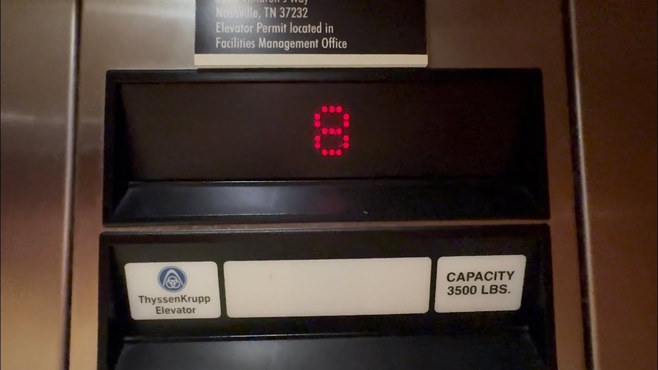 Nashville TN Monroe Carell Vanderbilt Children’s Hospital Hydraulic Doctors Office Tower Elevators 