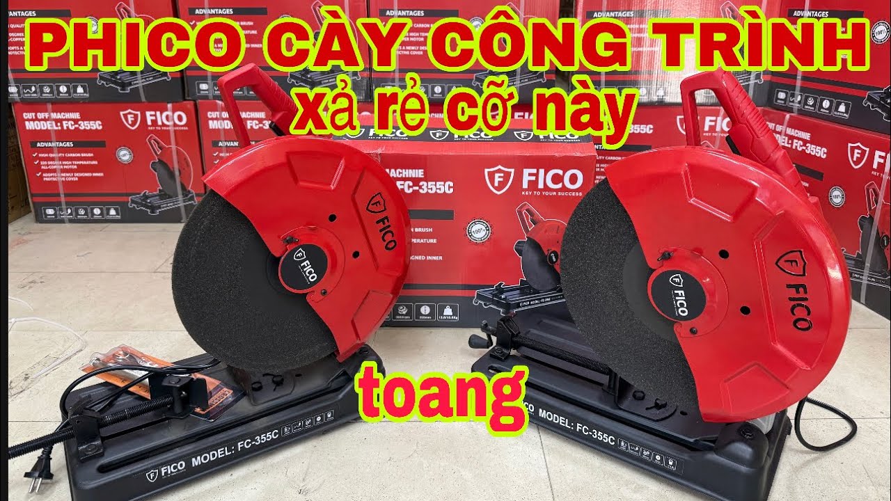 🔴🔴🔴🔴🔴 máy cắt sắt 355mm FICO hàng chính hãng dành cho công trình cắt chữ y như cắt chuối