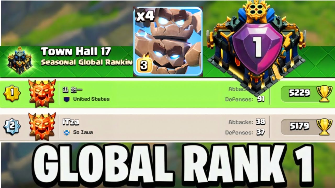Th17 Rank 1 Reset With Meteor Golem Strategy | Legend Push (January Day 12)