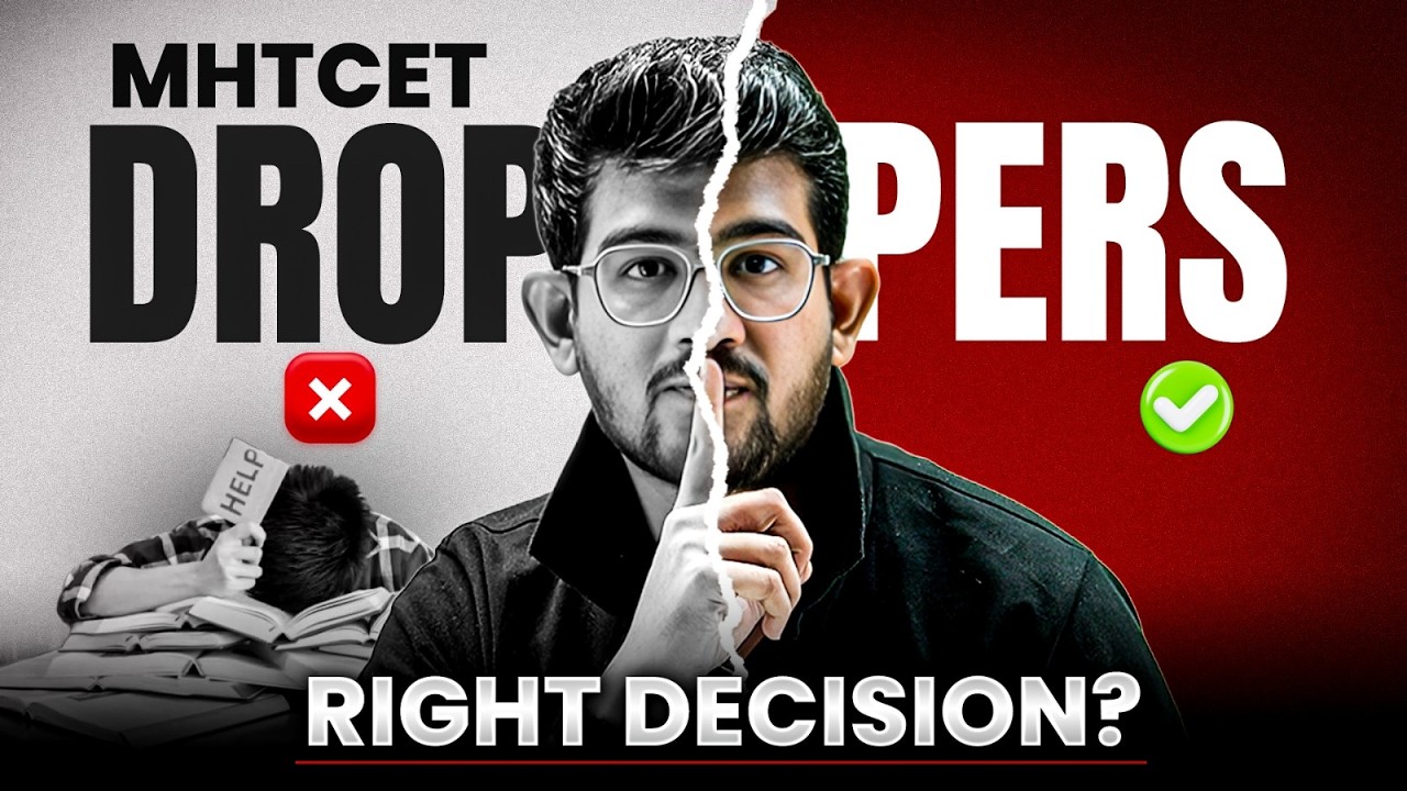 Should you take a drop for MHT CET? Dropper's plan for MHT CET 2027