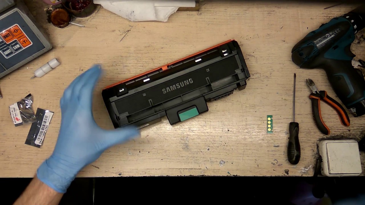 Заправка картриджа Samsung MLT-D116 + чип // Cartridge refill Samsung MLT-D116 + chip