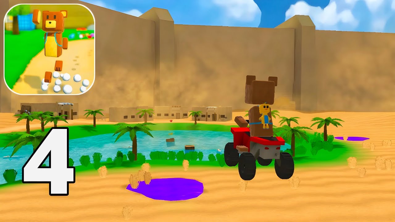 Super Bear Adventure - Gameplay Walkthrough Part 4 - Beemothep Desert 