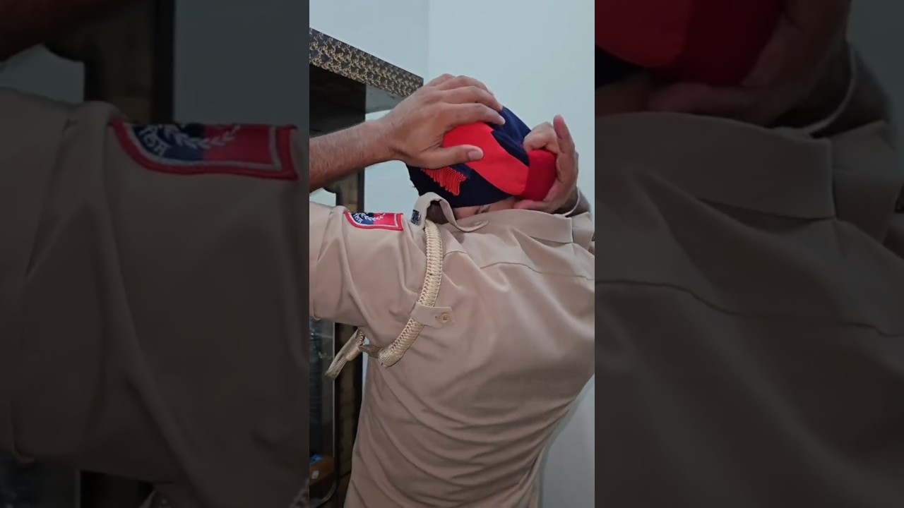 Punjab police 🚨 Pagg  #punjabpolice #punjab #police #dsp #ips #policeforce #jhalar_wali_ pagg #pagg