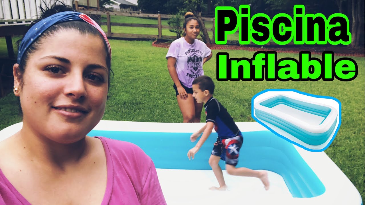 PISCINA INFLABLE EN EL JARD&Iacute;N!!!!