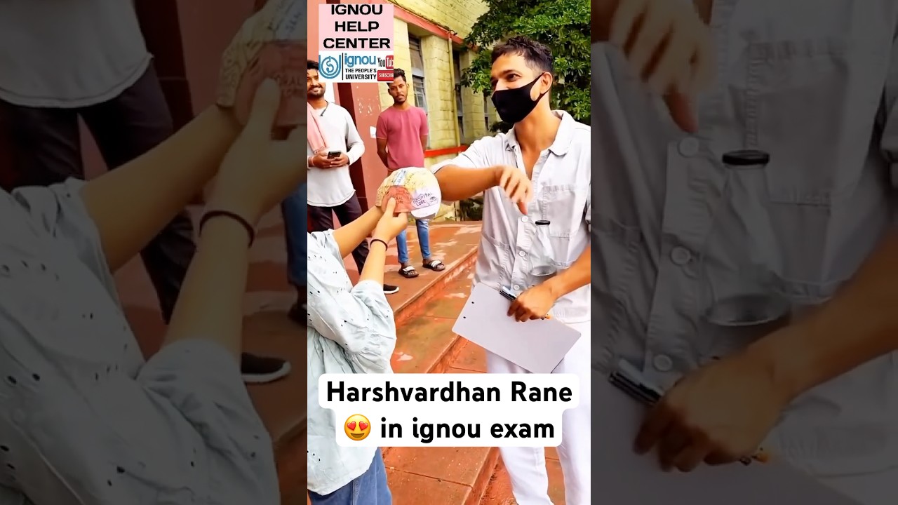 Harshvardhan Rane, steps out after his ignou exam || #ignou