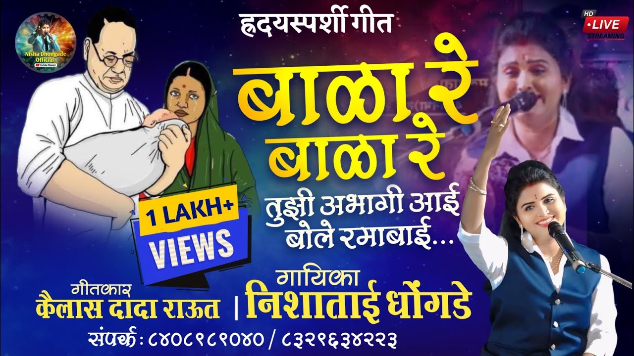 बाळा रे बाळा रे - हृदयस्पर्शी गीत | Bala Re Bala Re | Nisha Dhongade New Song 2025