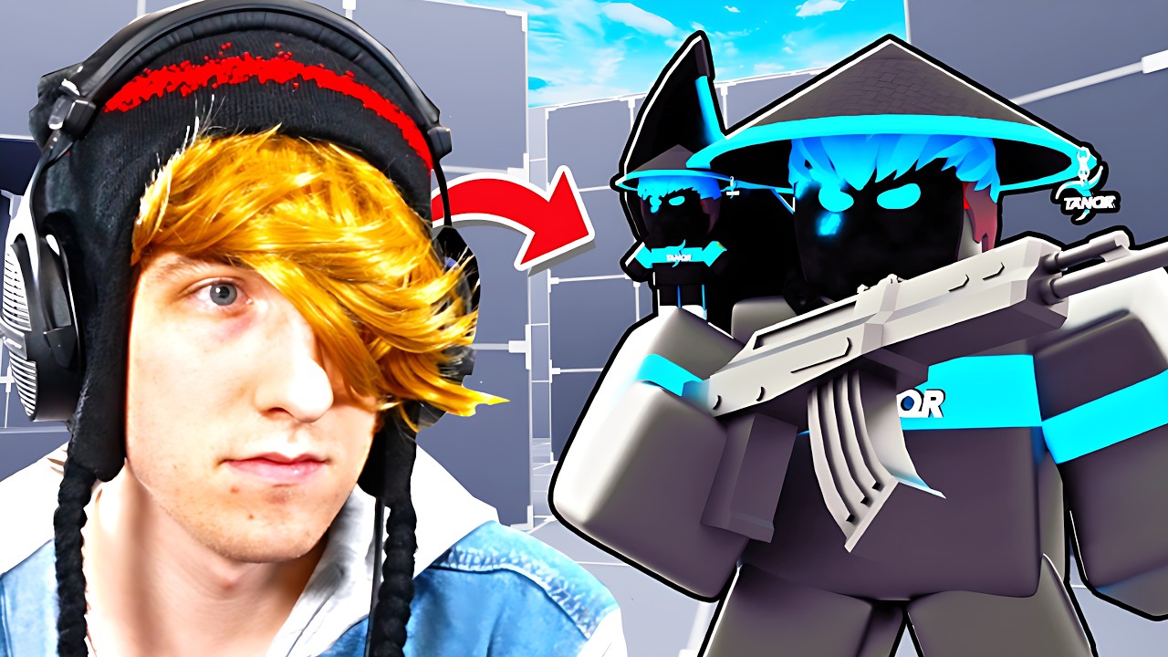 KreekCraft fights TanqR in Roblox Rivals...