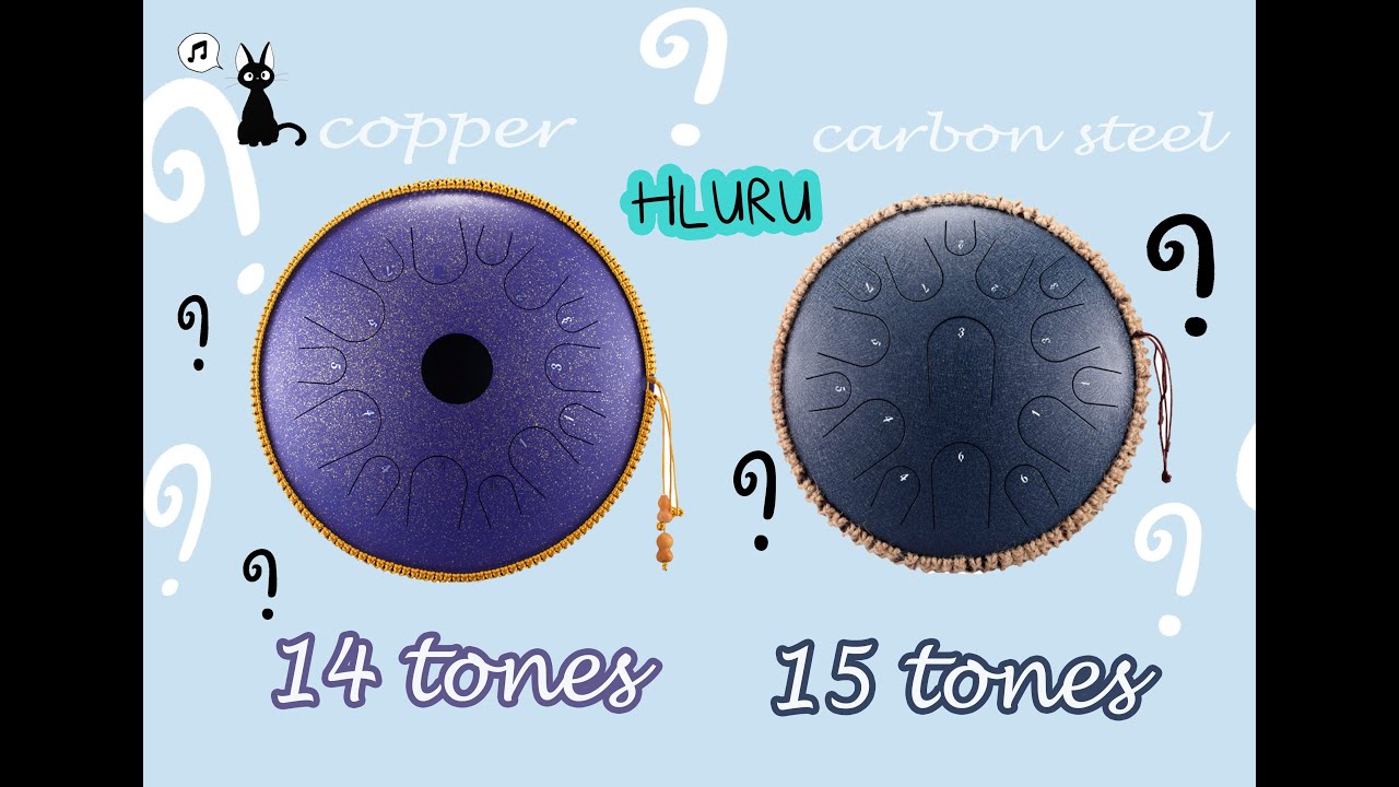 Review and comparison HLURU drum 14 tones and 15 tones