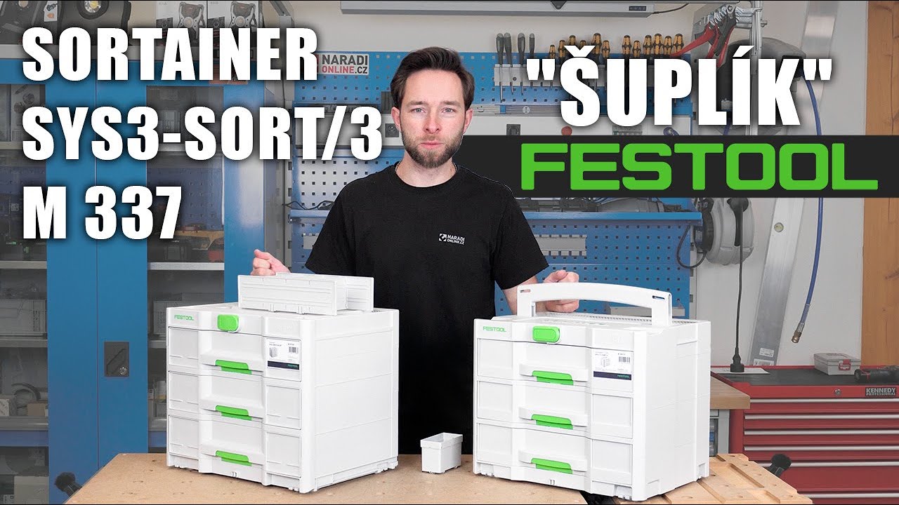 Nový šuplíkový systainer Sortainer³ SYS3-SORT/3 M 337 (577769), porovnání se starším typem.