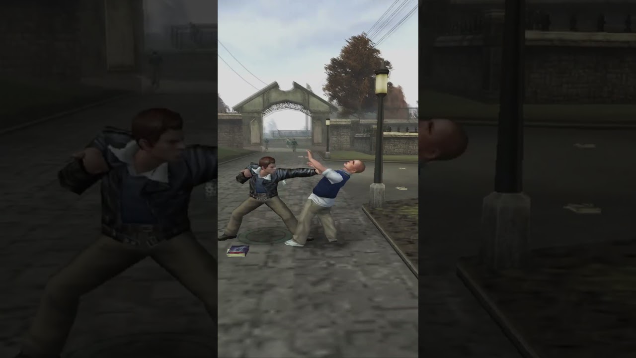 Bully Double Throat Grab #mods  #bullyps2  #jimmyhopkins #JohnnyVincent #Shorts #bullymod #pcsx2