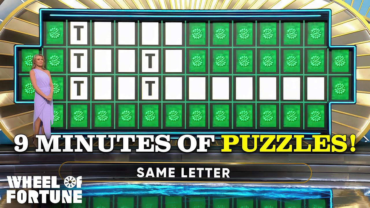 9 Minutes of The Beach Week Puzzles to Solve! | S42 | Wheel of Fortune