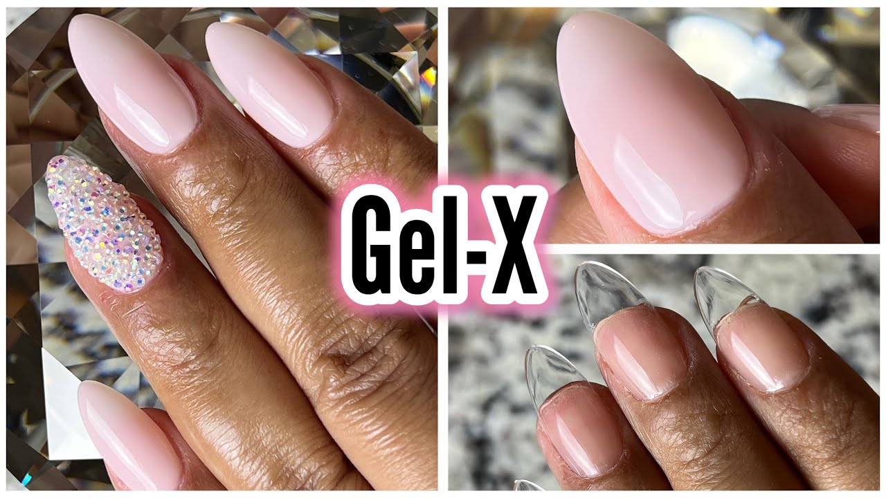 How To Apply Gel-X Plus The Perfect Milky White Pink Gel Color Combo | Clean Girl Aesthetic