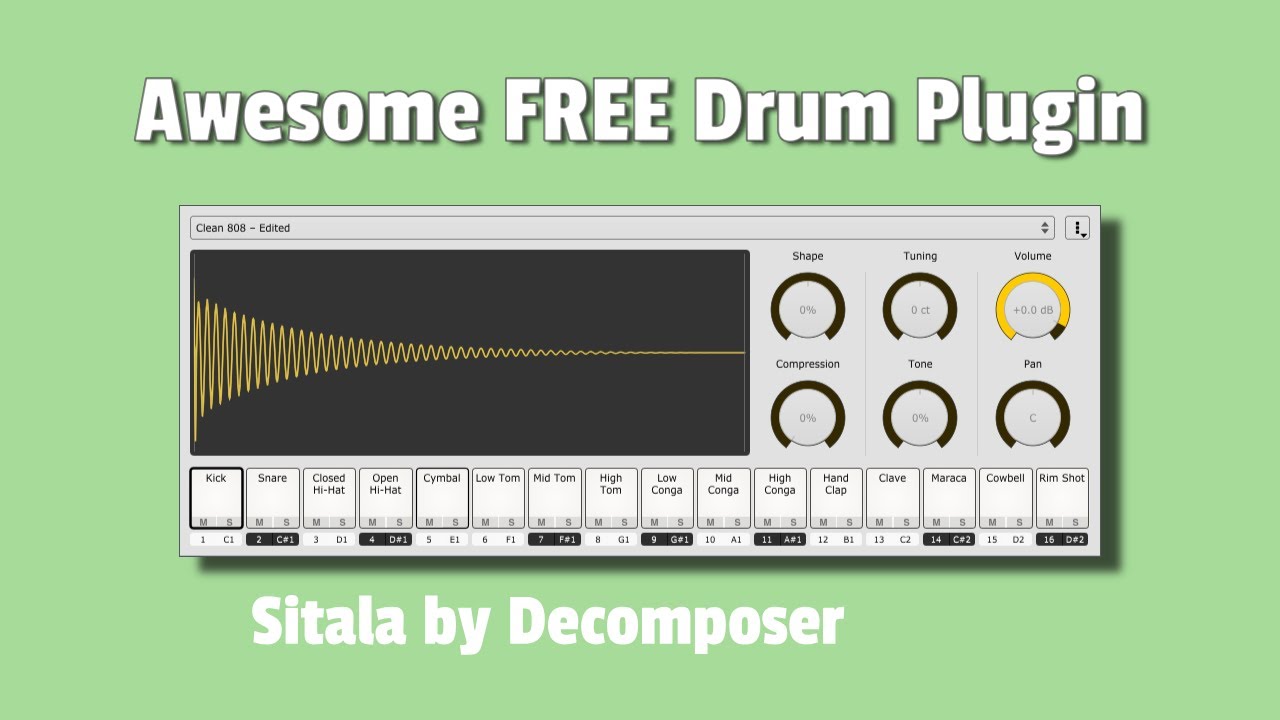 Sitala by Decomposer | FREE Drum Plugin
