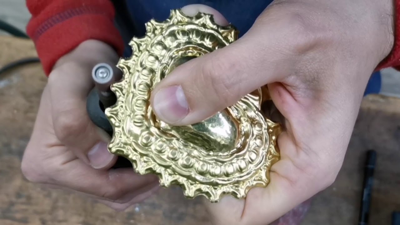Sbalzo e cesello-realizzazione cuore in ottone