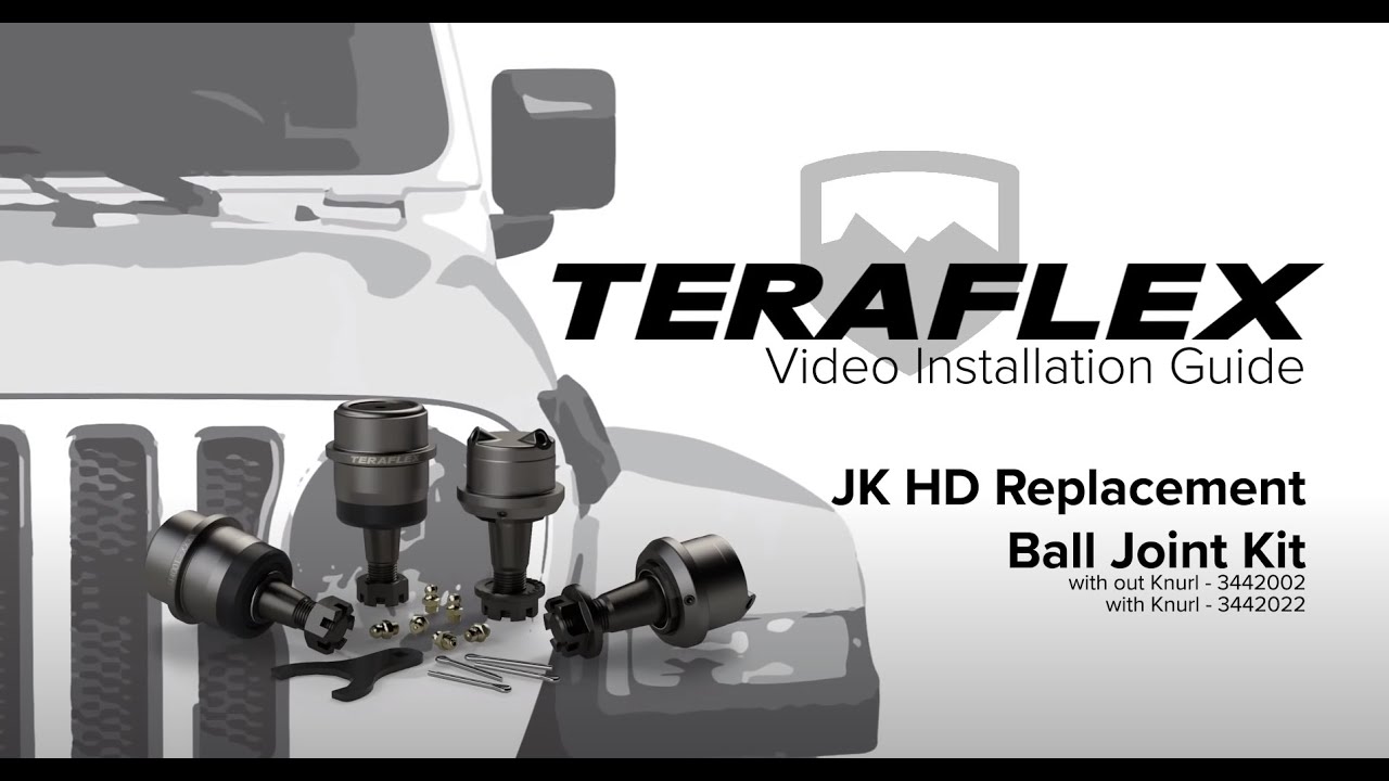 TeraFlex Install: JK/JKU HD Dana 30/44 Upper & Lower Ball Joint Kit