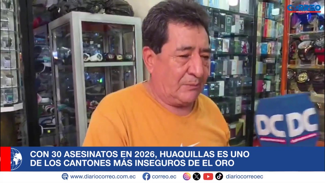 Con 30 asesinatos en 2026, Huaquillas es uno de los cantones más inseguros de El Oro.