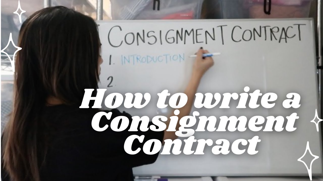 How to Write a Contract for Reselling Clothes on Consignment for Poshmark