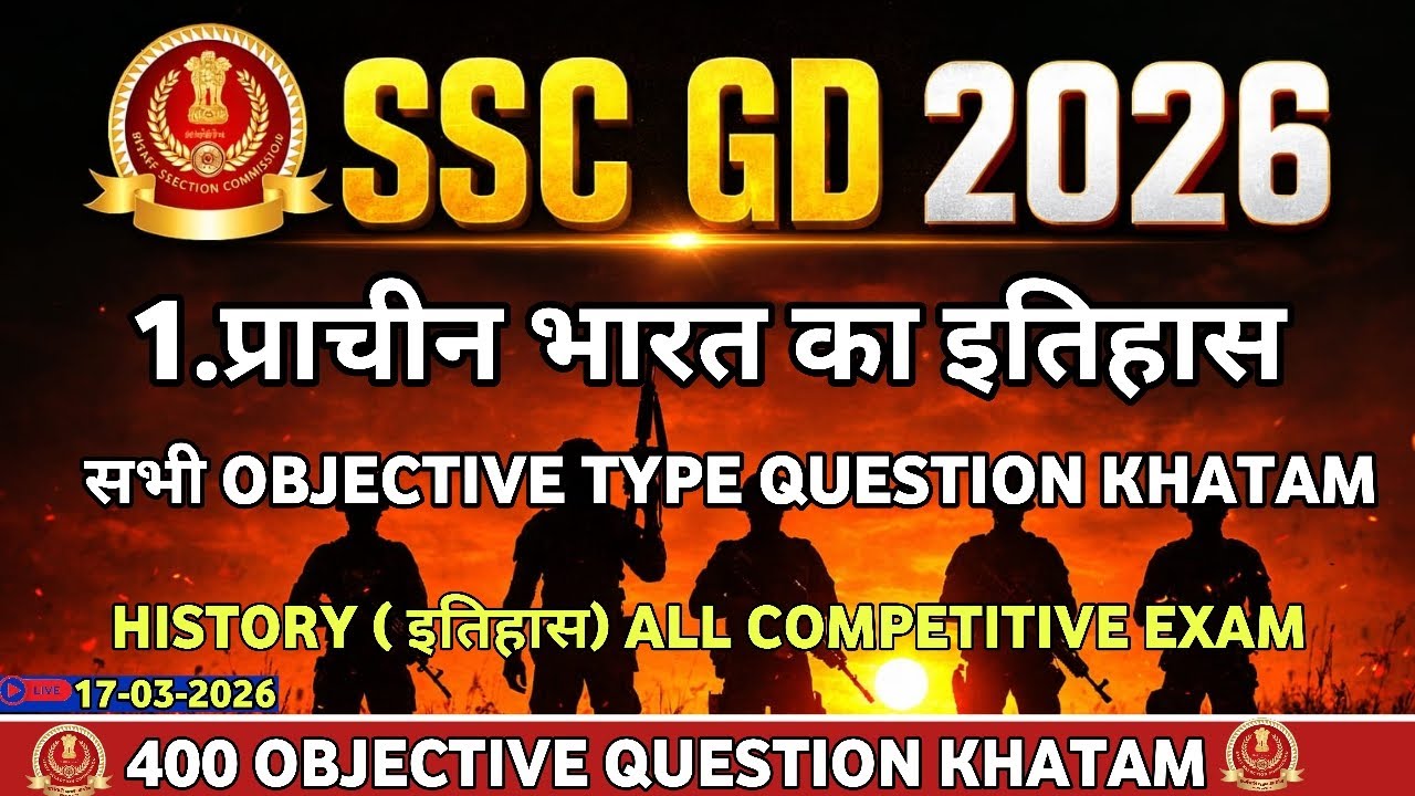 SSC GD 2025 | SSC GD History Class | SSC GD History Questions प्राचीन भारत का इतिहास