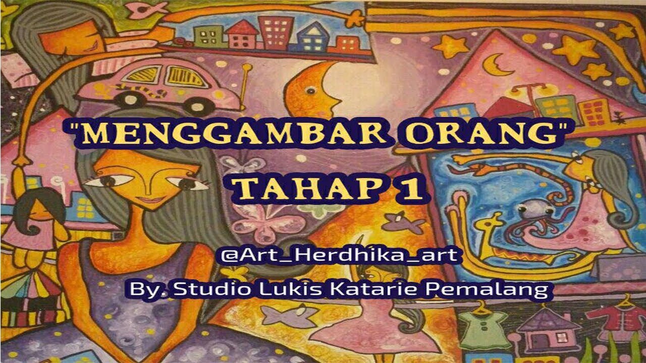 Teknik Menggambar Orang Tahap 1 | Untuk Pemula | Crayon | Tutorial 6
