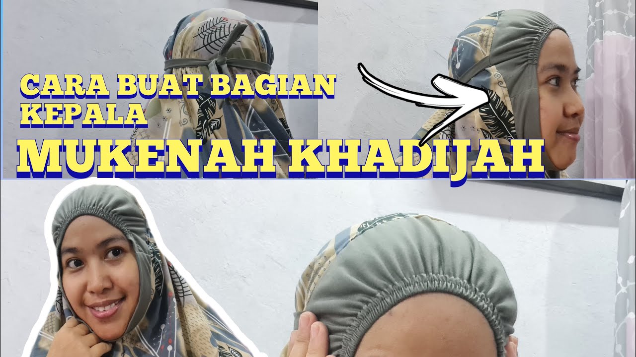 MENJAHIT MUKENAH BAGIAN KEPALA