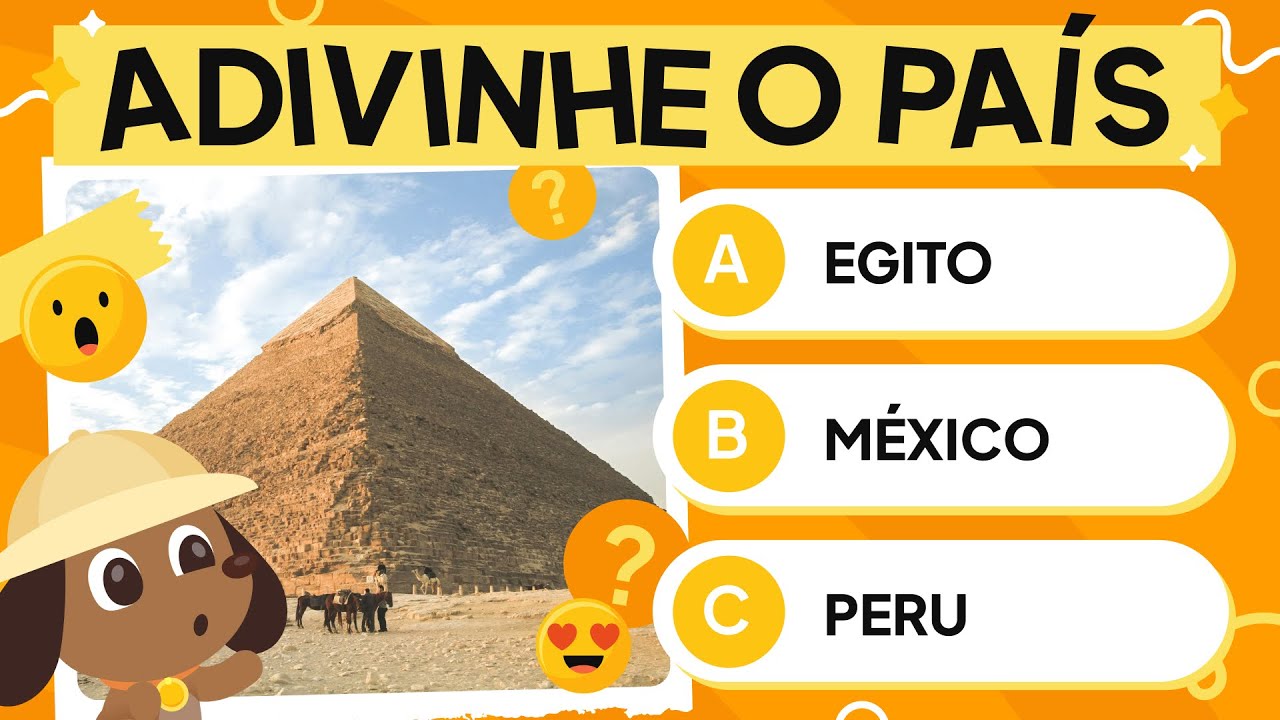 TRIVIA QUEST: ADIVINHE O PAÍS PARA CRIANÇAS 🎯☝️✨💡 | QUIZ | PAÍSES DO MUNDO | Vídeos educativos