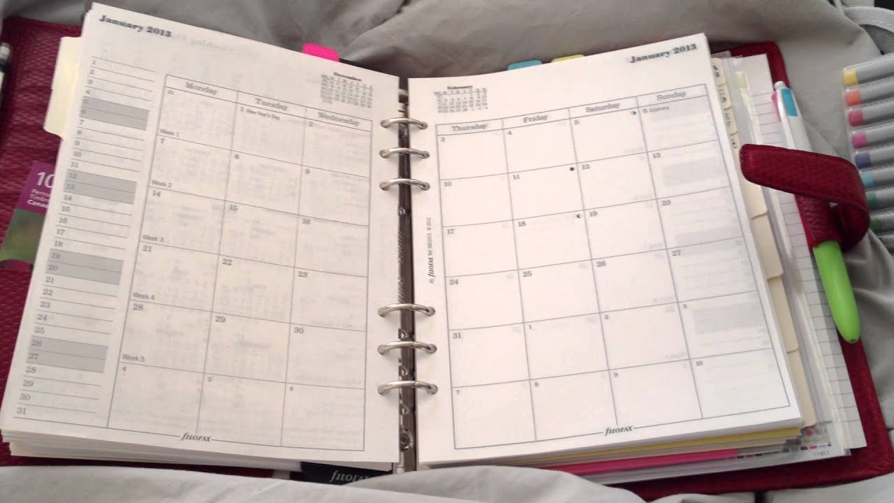 What's in my Filofax? A5 Chameleon