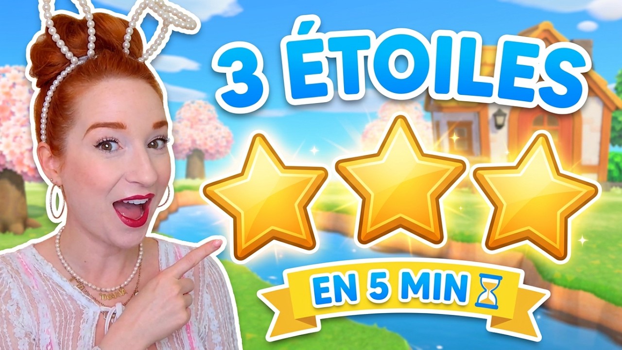 AVOIR 3 ÉTOILES FACILEMENT sur Animal Crossing New Horizons #acnh