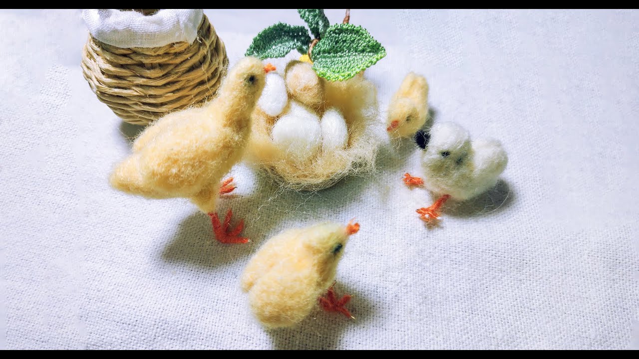 【手工羊毛毡】一群软萌可爱的小鸡崽-[Handmade wool felt] A group of soft and cute little chickens