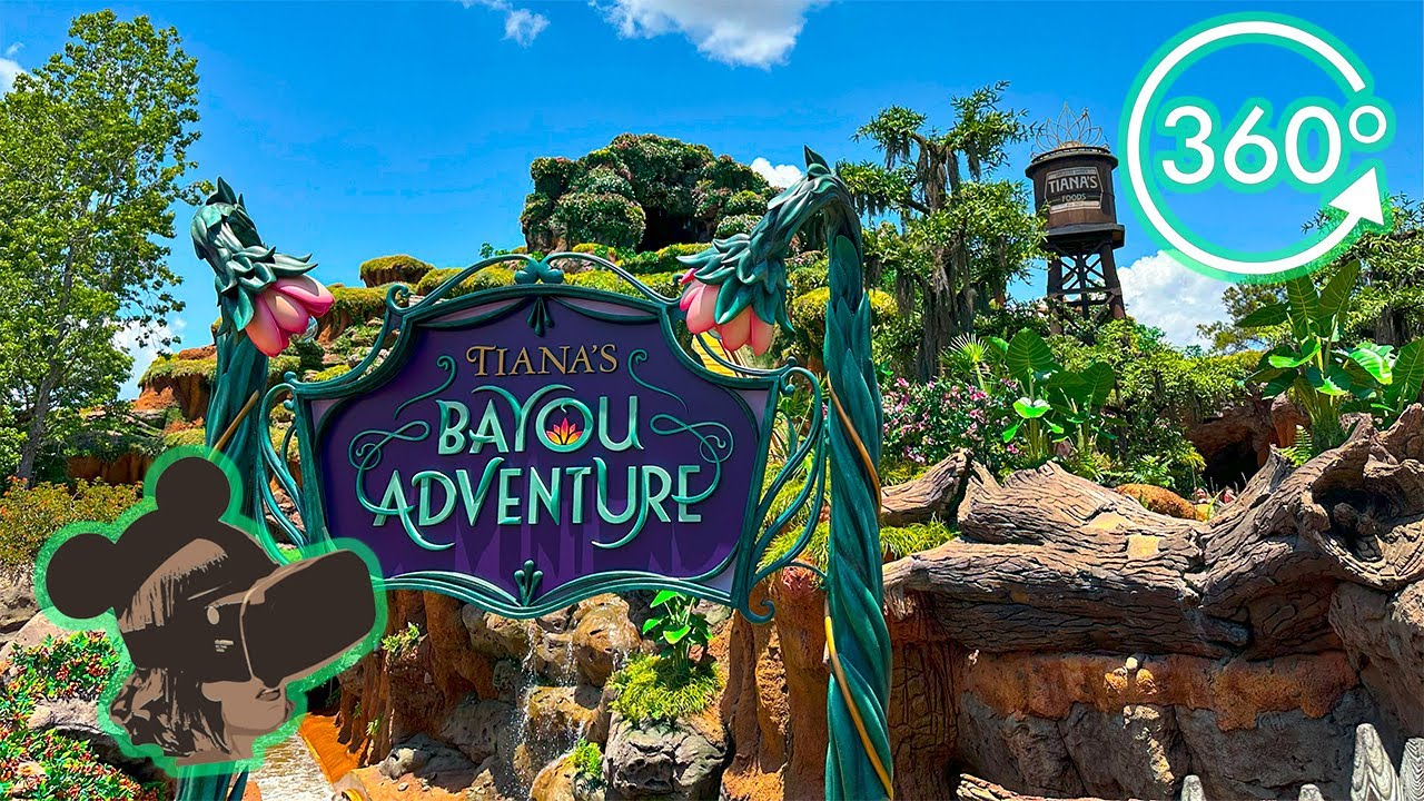 360º Ride on Tiana's Bayou Adventure Front Row POV