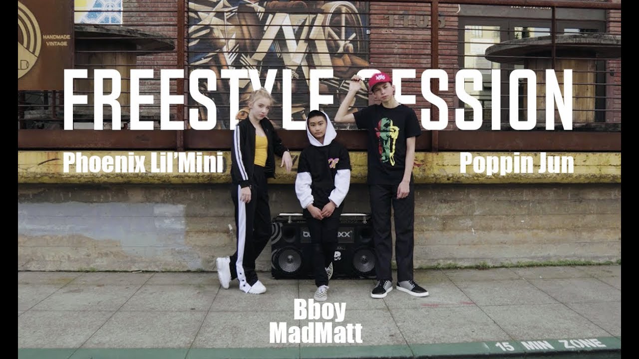 Bboy MadMatt, Phoenix Lil'Mini & Poppin Jun (Freestyle Session) Dancersglobal.tv