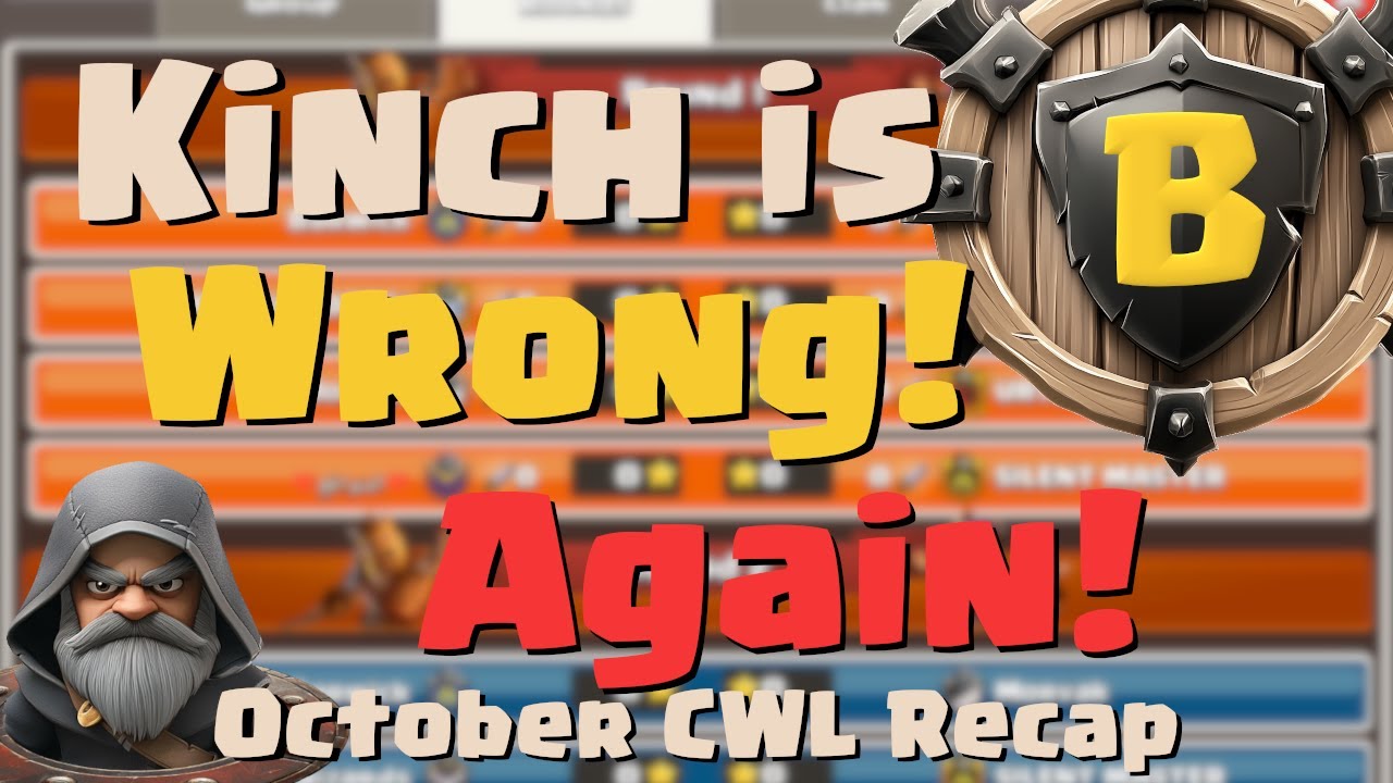 Kinch is just SO WRONG! October CWL Recap