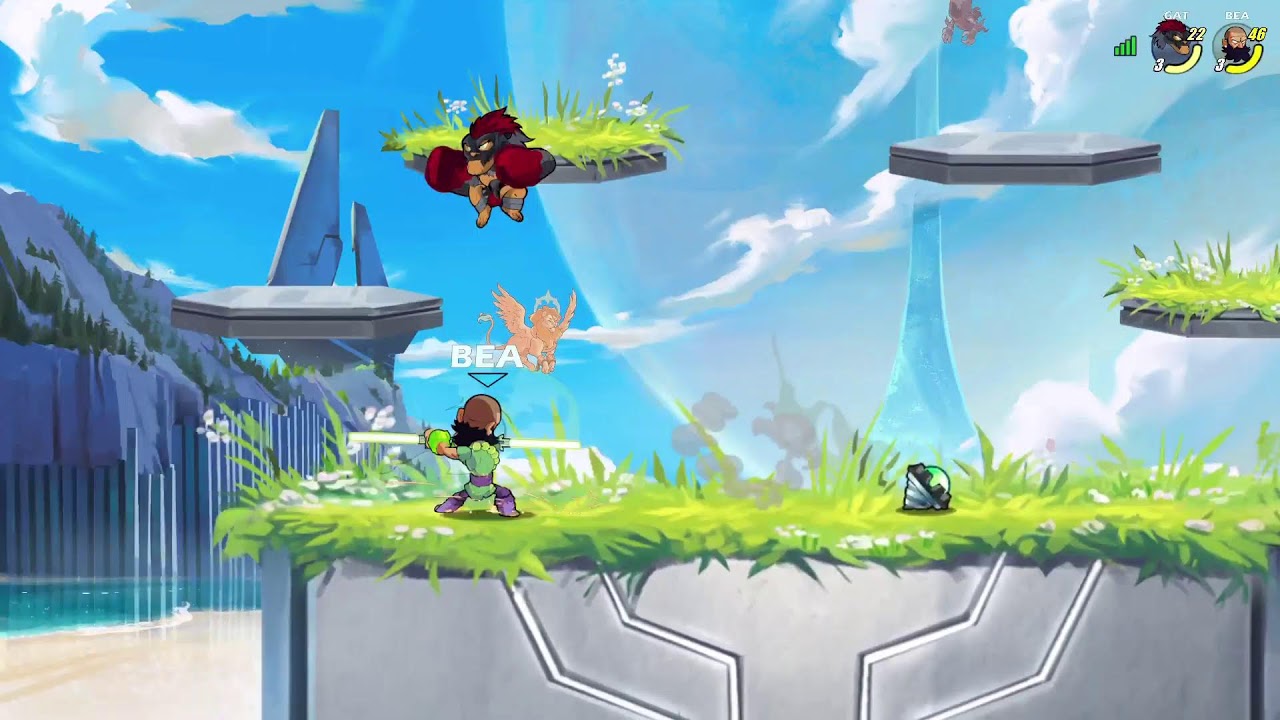 Playing the RARE  jiro in BRAWLHALLA