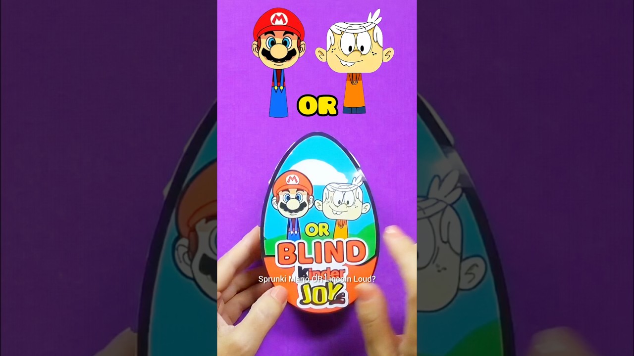 Mario OR Lincoln Loud Sprunki OC Kinder joy #diy #toys #cute #sprunki