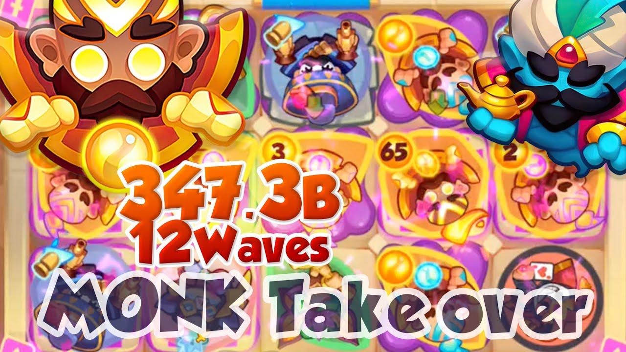 MONK Bullied GENIE - 347 Billion Dmg - Rush Royale