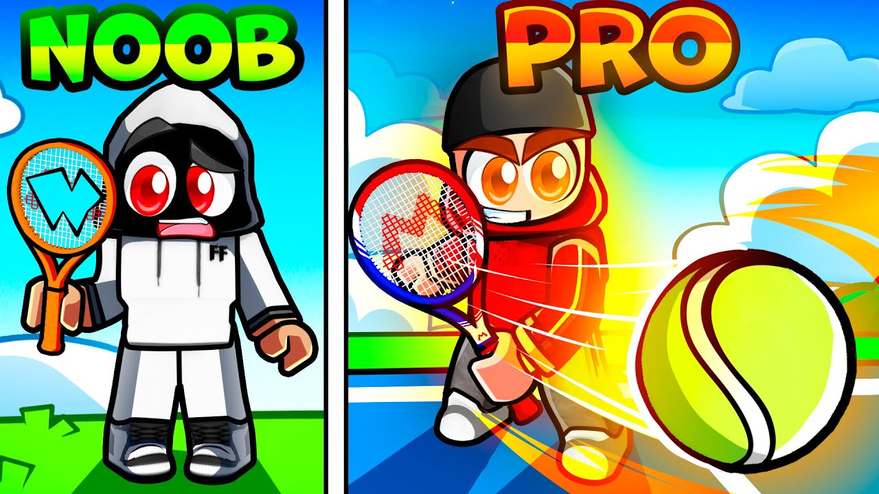 Upgrading NOOB To GOD In Roblox Tennis!