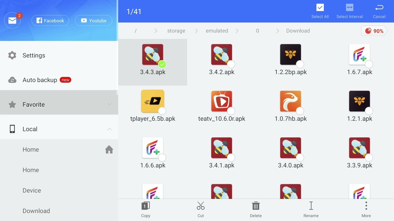 Free up space on your fire stick through ES file explorer