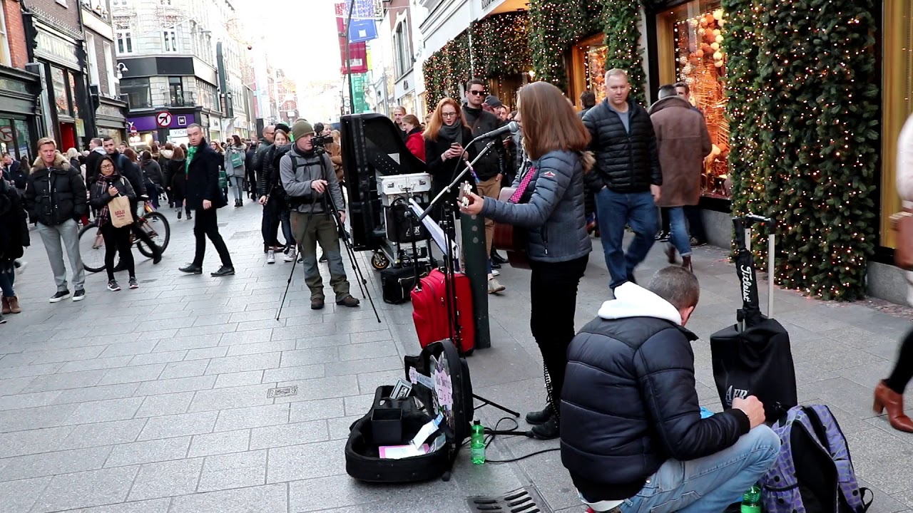 Allie Sherlock Live Cover of Shape of You Grafton Street