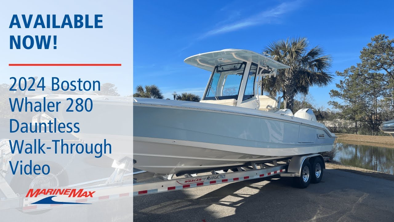 Available Now! 2024 Boston Whaler 280 Dauntless Boat For Sale at MarineMax Charleston, SC