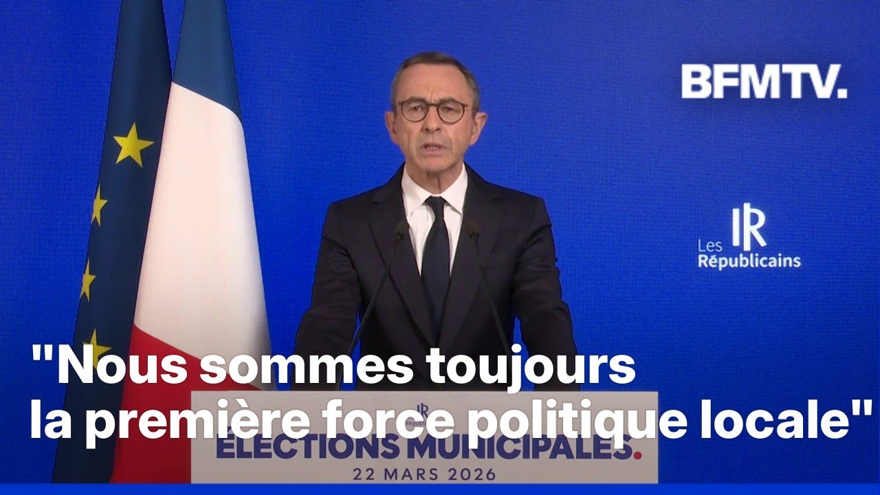 Municipales 2026: la prise de parole en int&eacute;gralit&eacute; de Bruno Retailleau, pr&eacute;sident des R&eacute;publicains